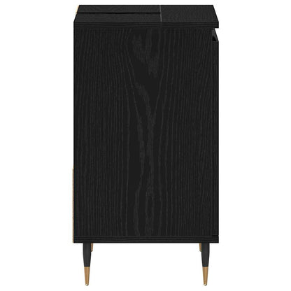 Koupelnová Skříň Černý Dub 65 X 33 X 60 Cm Kompozitní Dřevo