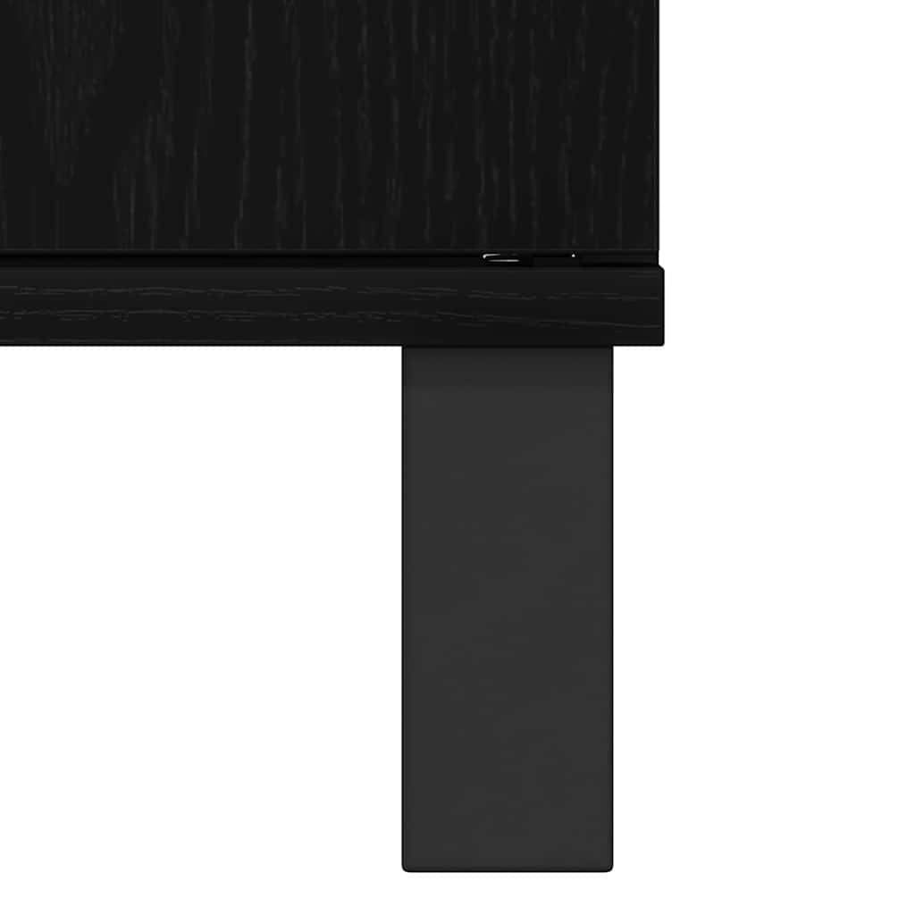 Koupelnová Skříň Černý Dub 80 X 33 X 60 Cm Kompozitní Dřevo