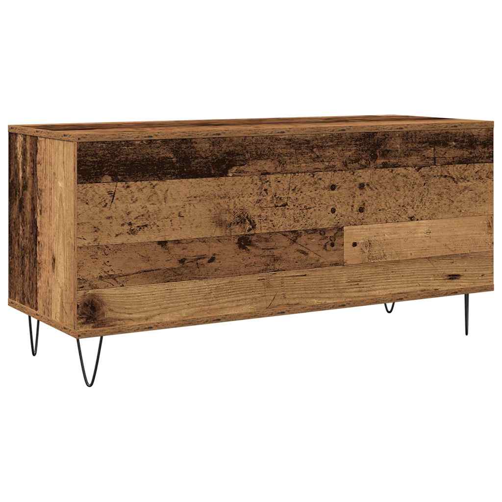 Skříň Na Gramofonové Desky Staré Dřevo 100 X 38 X 48 Cm