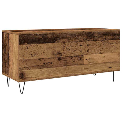 Skříň Na Gramofonové Desky Staré Dřevo 100 X 38 X 48 Cm