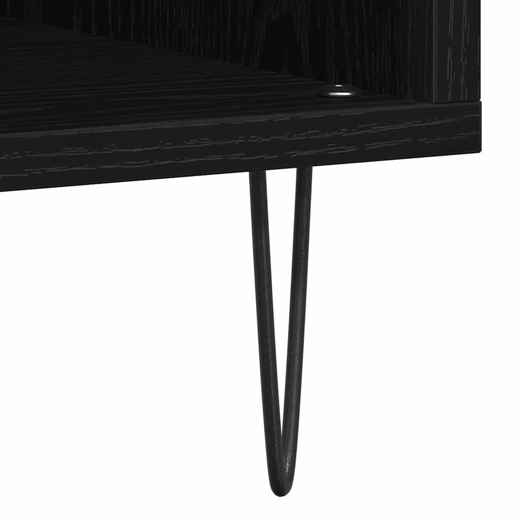 Skříň Na Gramofonové Desky Černý Dub 100 X 38 X 48 Cm