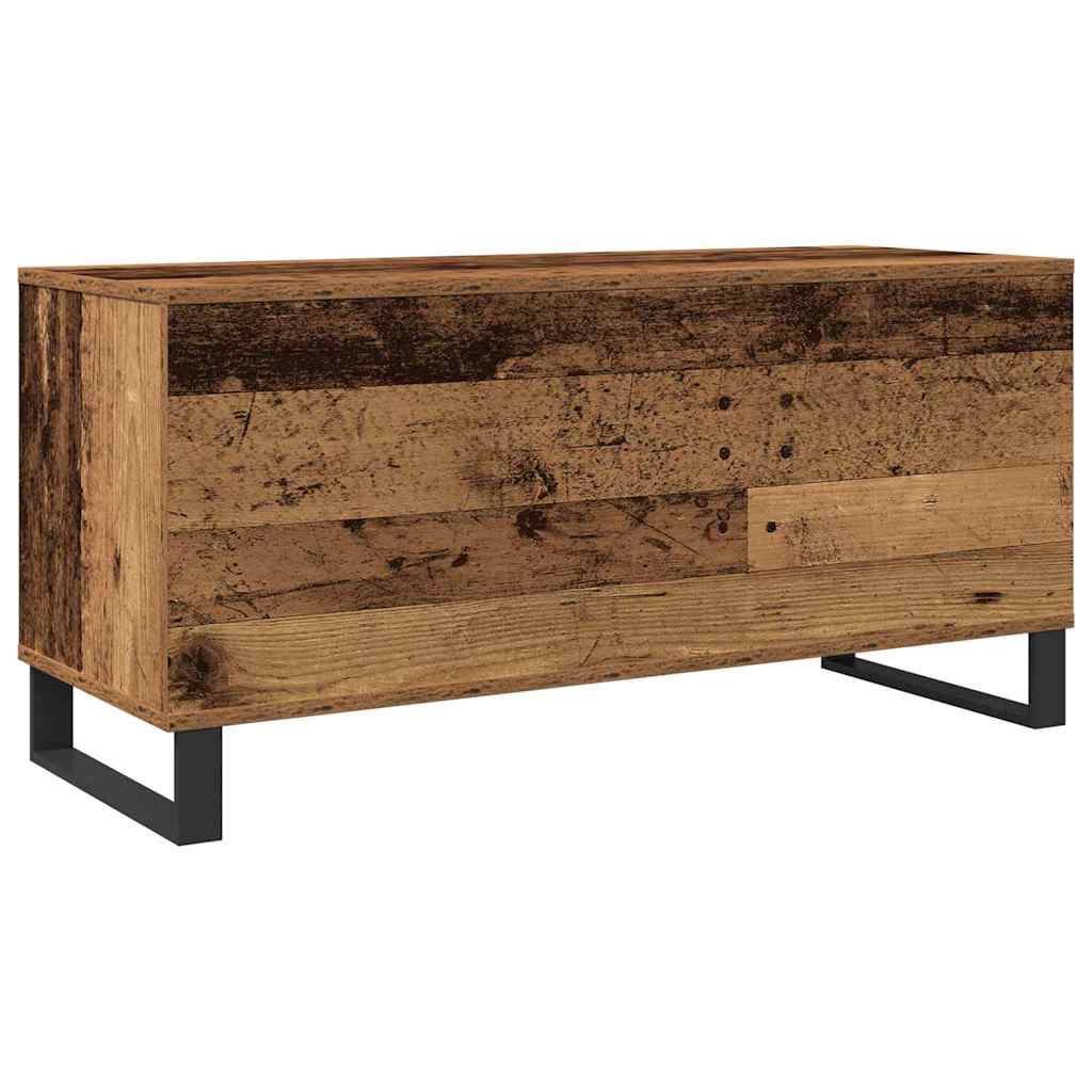Skříň Na Gramofonové Desky Staré Dřevo 100 X 38 X 48 Cm