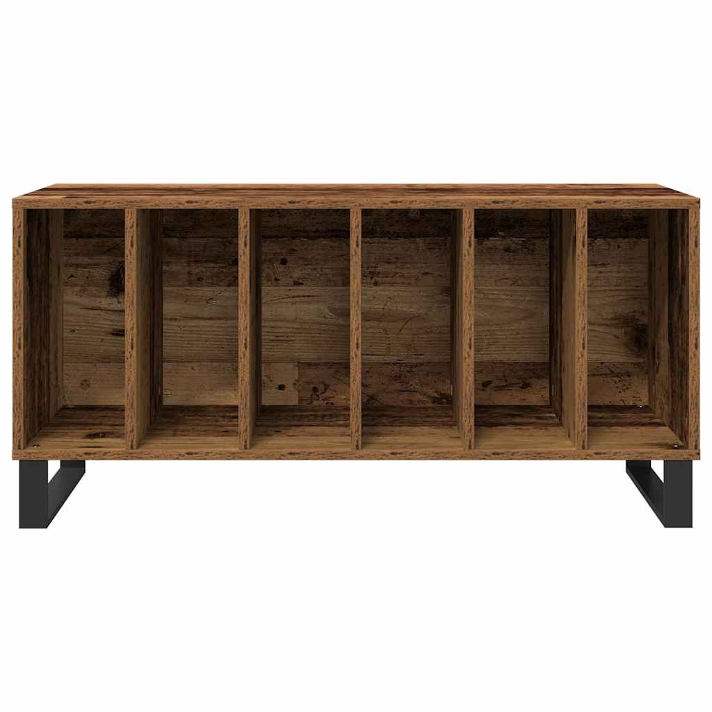 Skříň Na Gramofonové Desky Staré Dřevo 100 X 38 X 48 Cm
