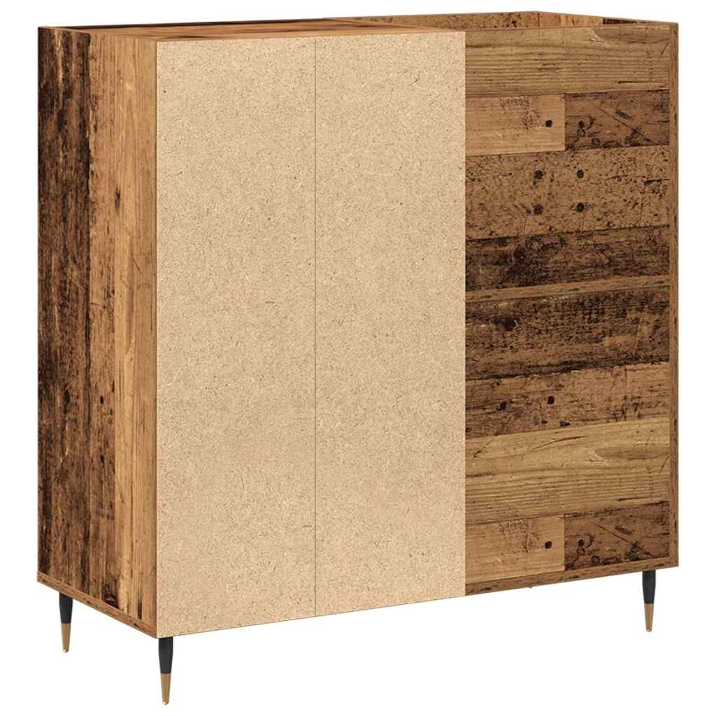 Skříň Na Gramofonové Desky Staré Dřevo 85 X 38 X 89 Cm