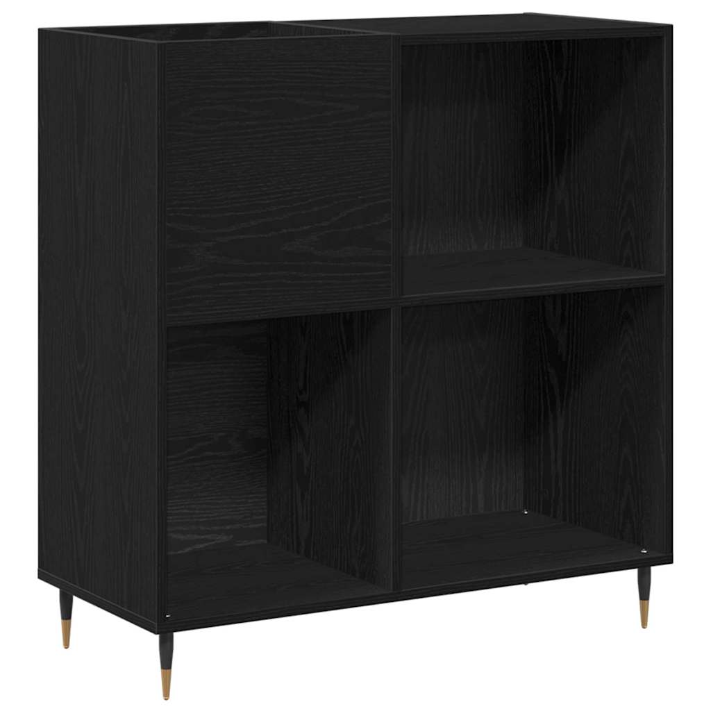 Skříň Na Gramofonové Desky Černý Dub 85 X 38 X 89 Cm