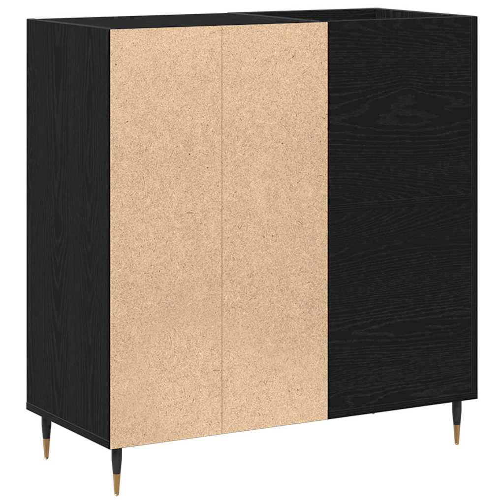 Skříň Na Gramofonové Desky Černý Dub 85 X 38 X 89 Cm