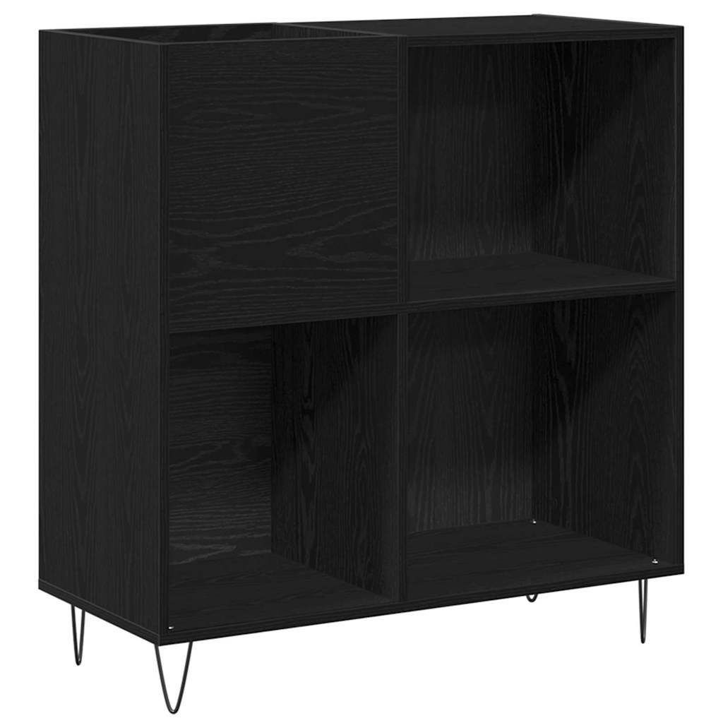 Skříň Na Gramofonové Desky Černý Dub 85 X 38 X 89 Cm