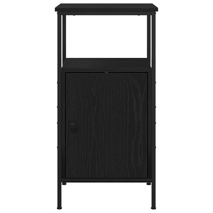 Noční Skříňka 2 Ks Černý Dub 41 X 31 X 80 Cm Kompozitní Dřevo