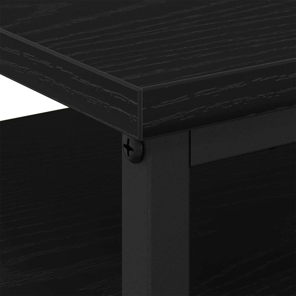 Noční Skříňka 2 Ks Černý Dub 34 X 35,5 X 50 Cm Kompozitní Dřevo