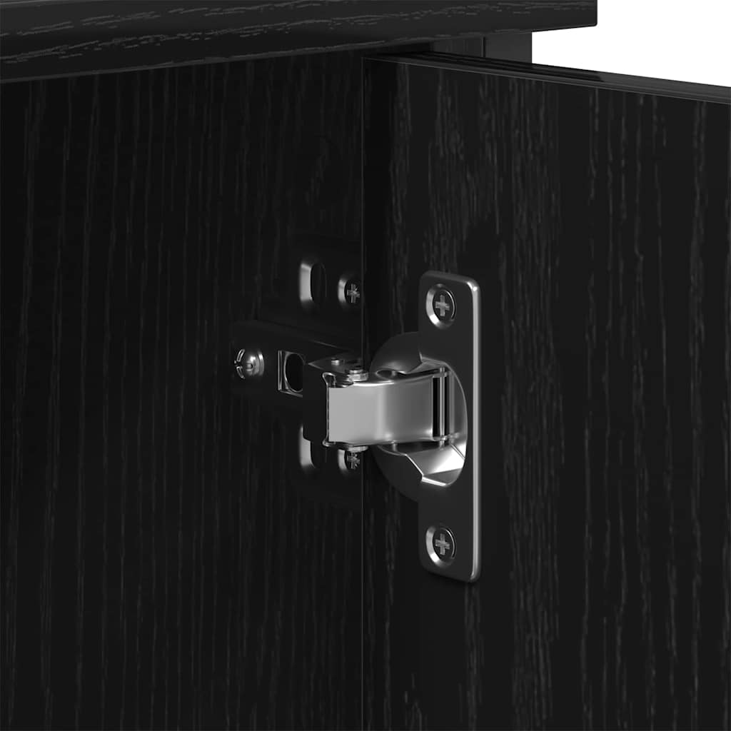 Sestava Tv Skříněk 101 X 35 X 65 Cm Černý Dub Kompozitní Dřevo