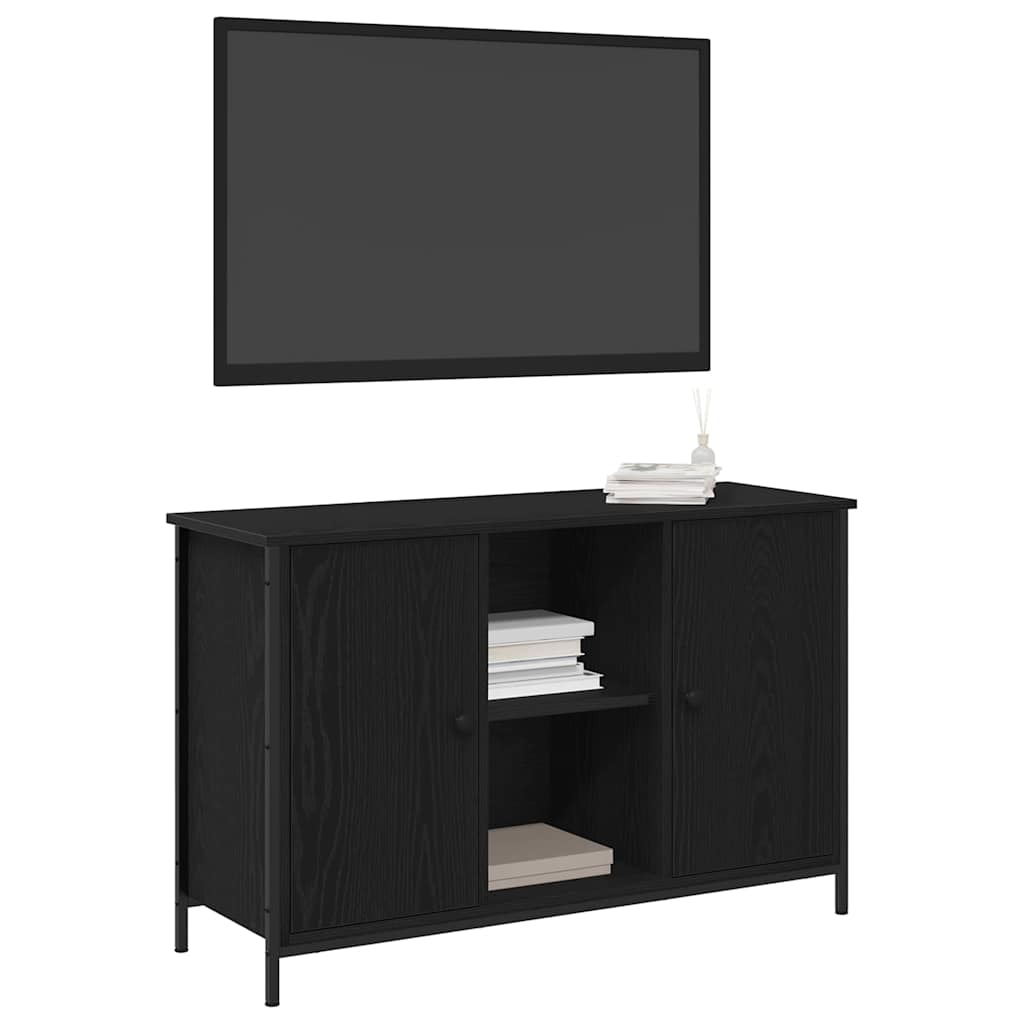 Sestava Tv Skříněk 101 X 35 X 65 Cm Černý Dub Kompozitní Dřevo