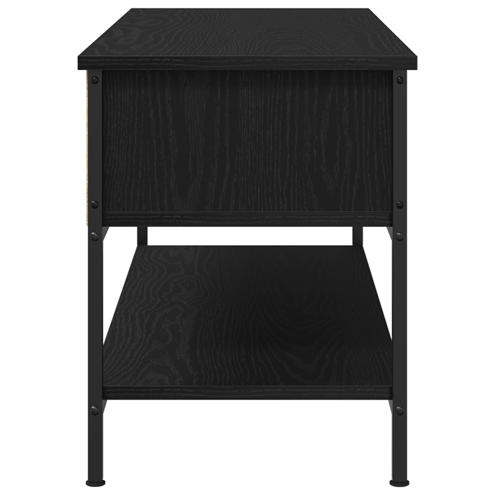 Sestava Tv Skříněk 100 X 35 X 45 Cm Černý Dub Kompozitní Dřevo
