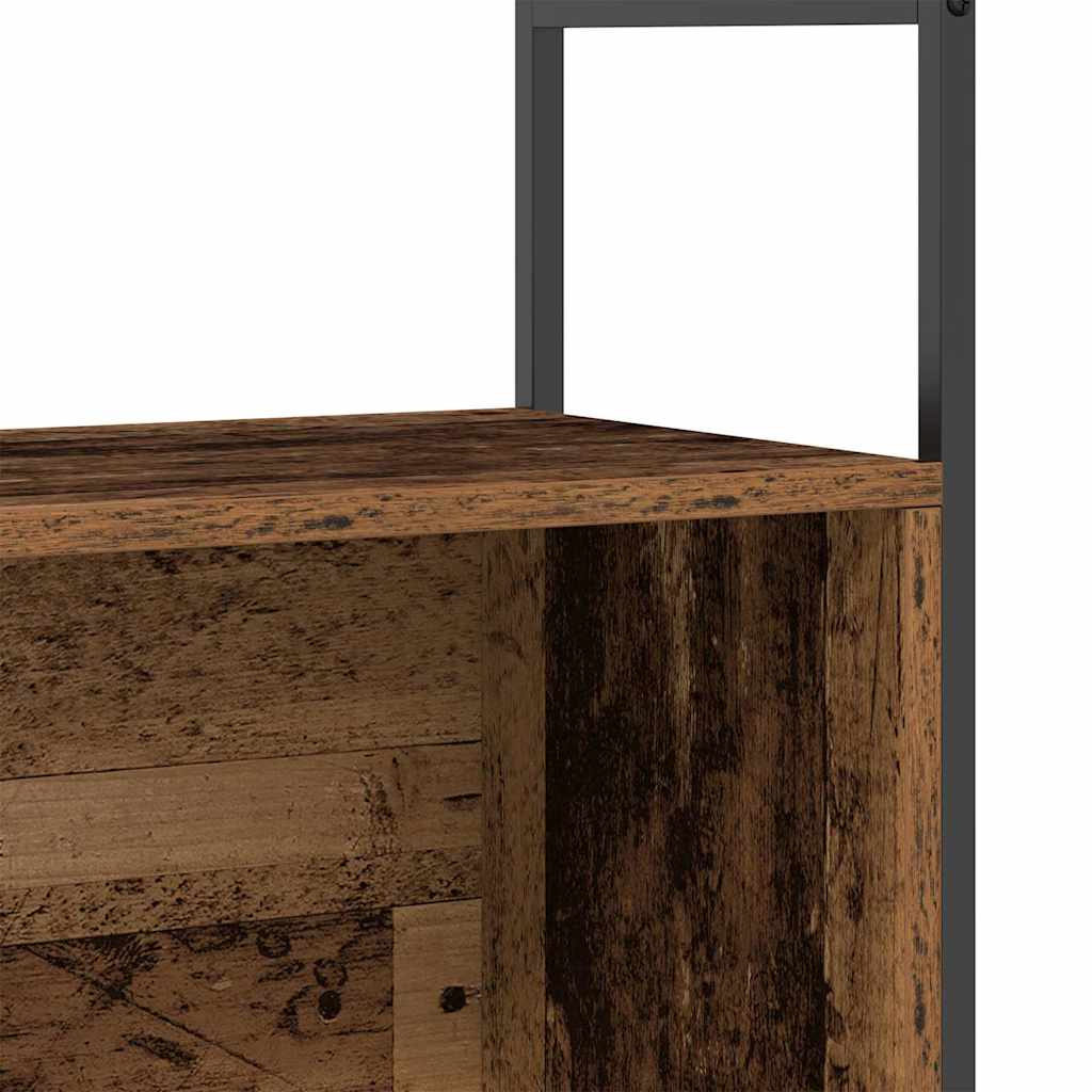 Knihovna 80 X 30 X 78,5 Cm Kompozitní Dřevo Kouřový Dub