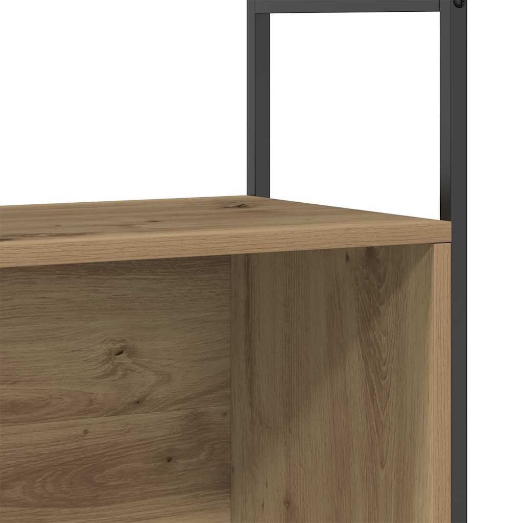 Knihovna 80 X 30 X 78,5 Cm Kompozitní Dřevo Artisanový Dub