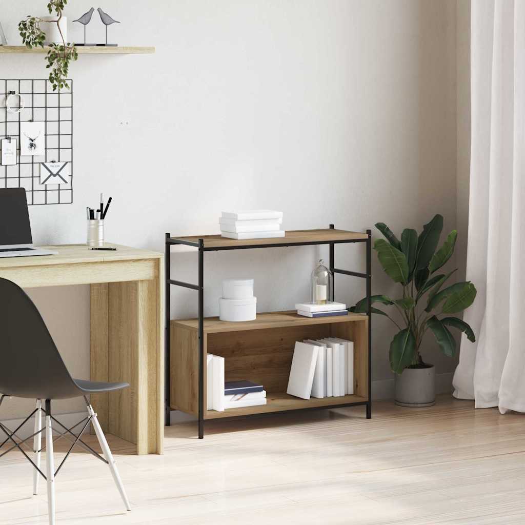 Knihovna 80 X 30 X 78,5 Cm Kompozitní Dřevo Artisanový Dub