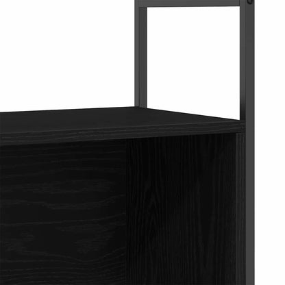 Knihovna 80 X 30 X 78,5 Cm Kompozitní Dřevo Černý Dub