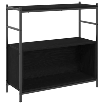 Knihovna 80 X 30 X 78,5 Cm Kompozitní Dřevo Černý Dub