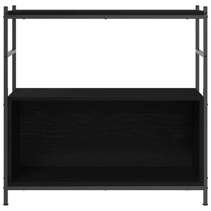 Knihovna 80 X 30 X 78,5 Cm Kompozitní Dřevo Černý Dub