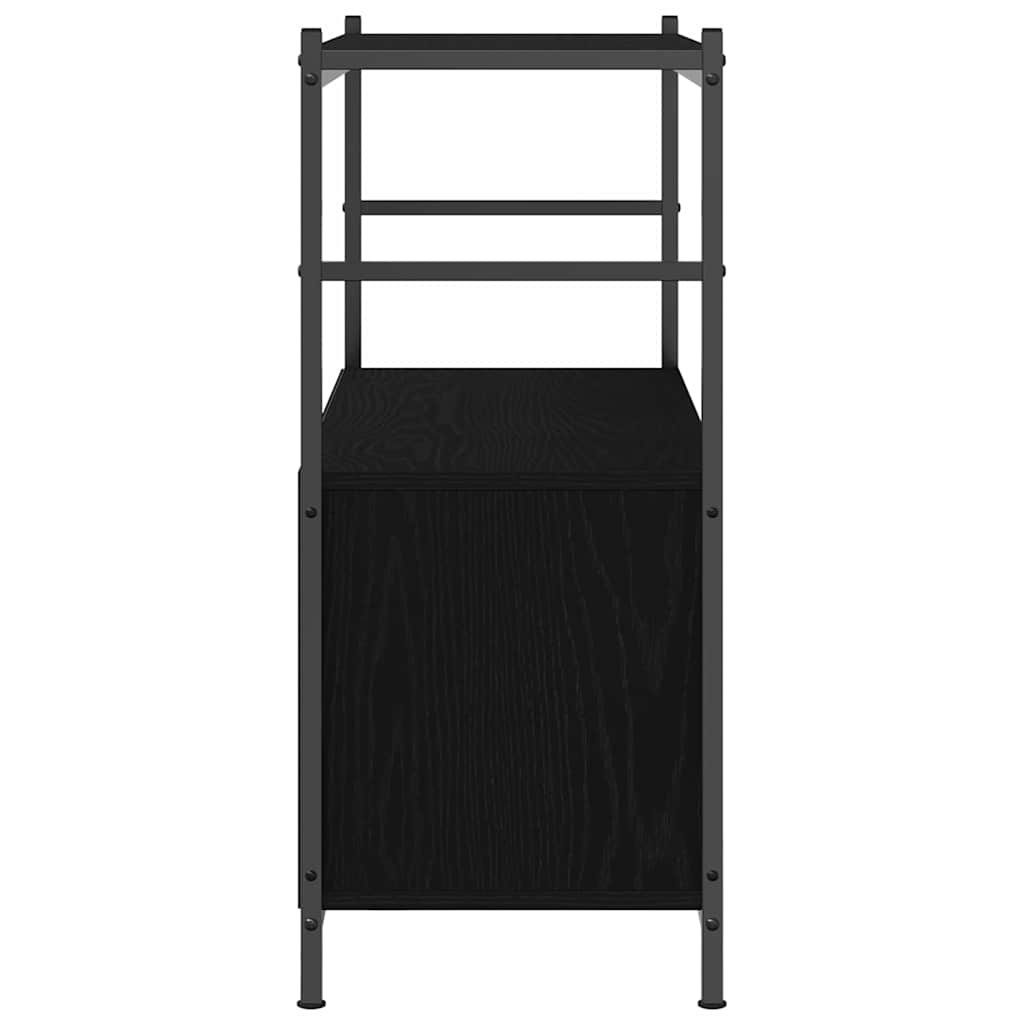 Knihovna 80 X 30 X 78,5 Cm Kompozitní Dřevo Černý Dub