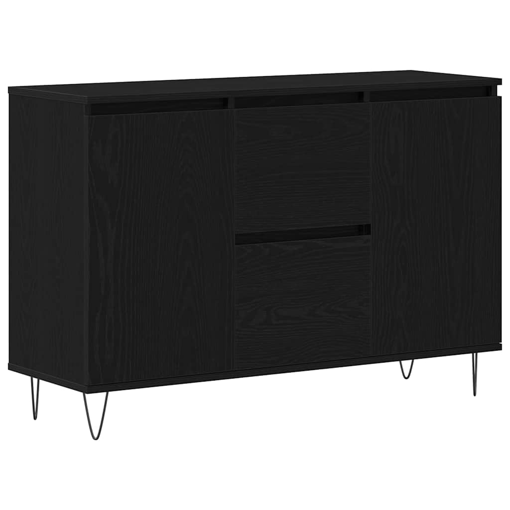 Servírovací Skříň Černý Dub 101,5 X 35 X 70 Cm Kompozitní Dřevo