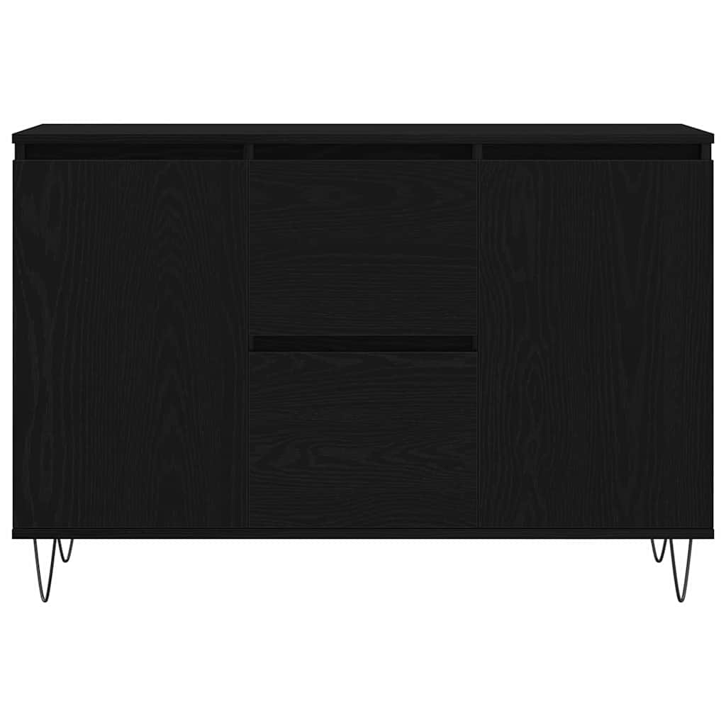 Servírovací Skříň Černý Dub 101,5 X 35 X 70 Cm Kompozitní Dřevo