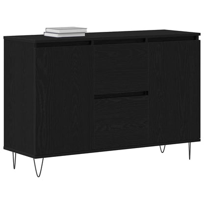 Servírovací Skříň Černý Dub 101,5 X 35 X 70 Cm Kompozitní Dřevo