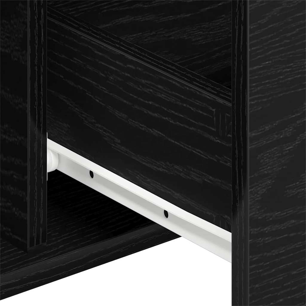 Servírovací Skříň Černý Dub 101,5 X 35 X 70 Cm Kompozitní Dřevo