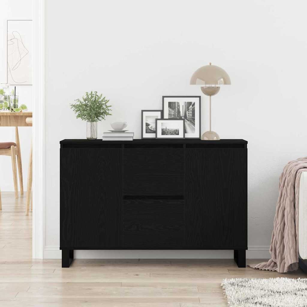 Servírovací Skříň Černý Dub 101,5 X 35 X 70 Cm Kompozitní Dřevo