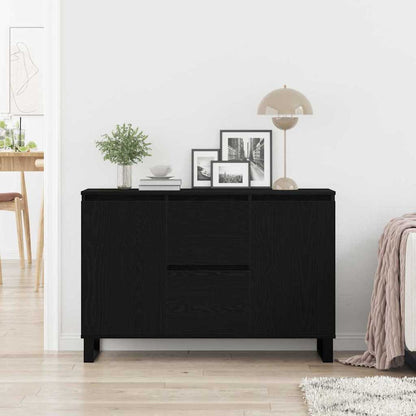 Servírovací Skříň Černý Dub 101,5 X 35 X 70 Cm Kompozitní Dřevo