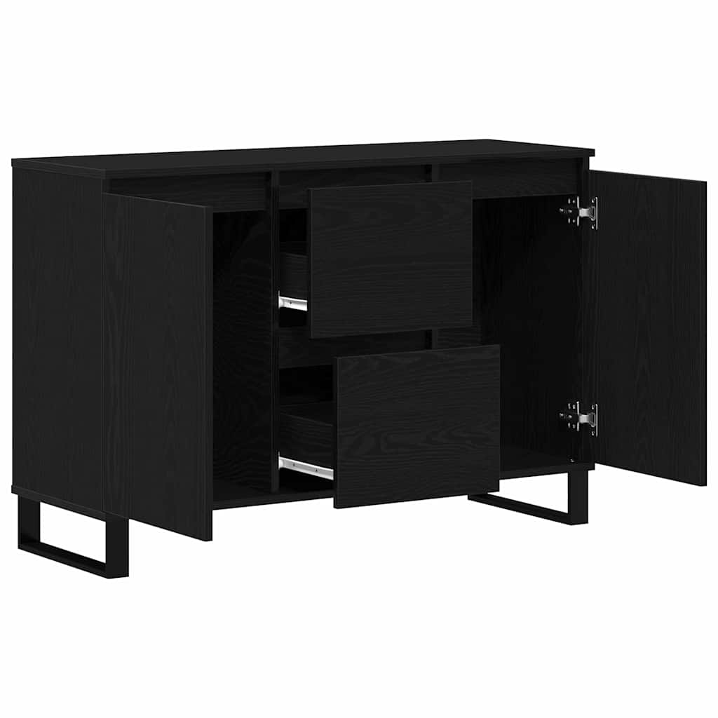 Servírovací Skříň Černý Dub 101,5 X 35 X 70 Cm Kompozitní Dřevo