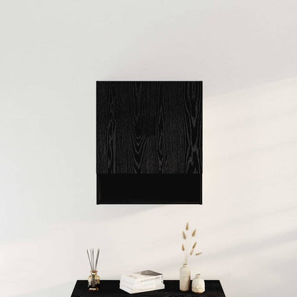 Nástěnná Skříň 60 X 31 X 70 Cm Kompozitní Dřevo Černý Dub