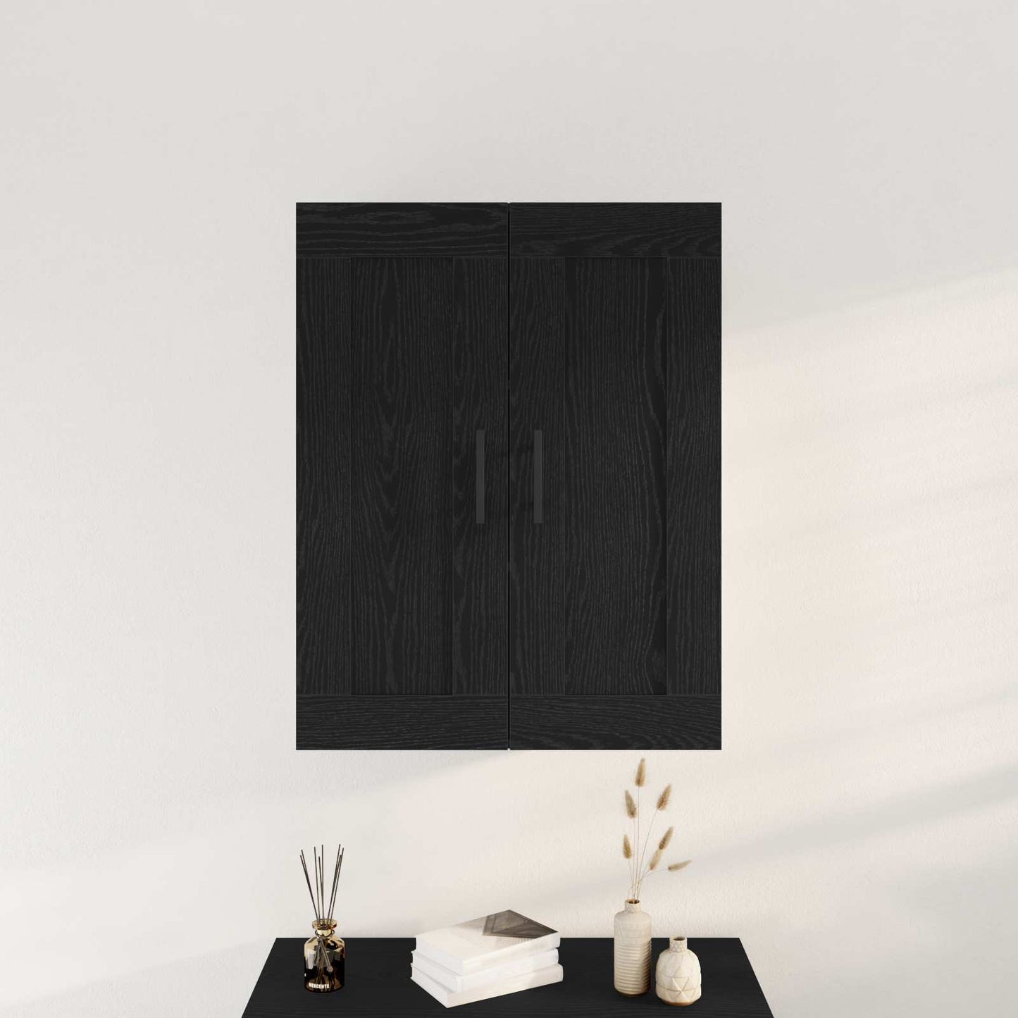 Nástěnná Skříň Černý Dub 69,5 X 34 X 90 Cm Kompozitní Dřevo