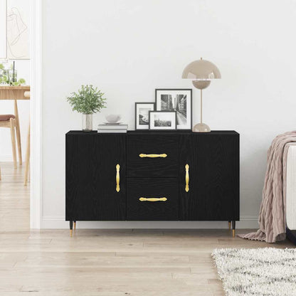 Servírovací Skříň Černý Dub 100 X 36 X 60 Cm Kompozitní Dřevo