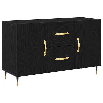 Servírovací Skříň Černý Dub 100 X 36 X 60 Cm Kompozitní Dřevo