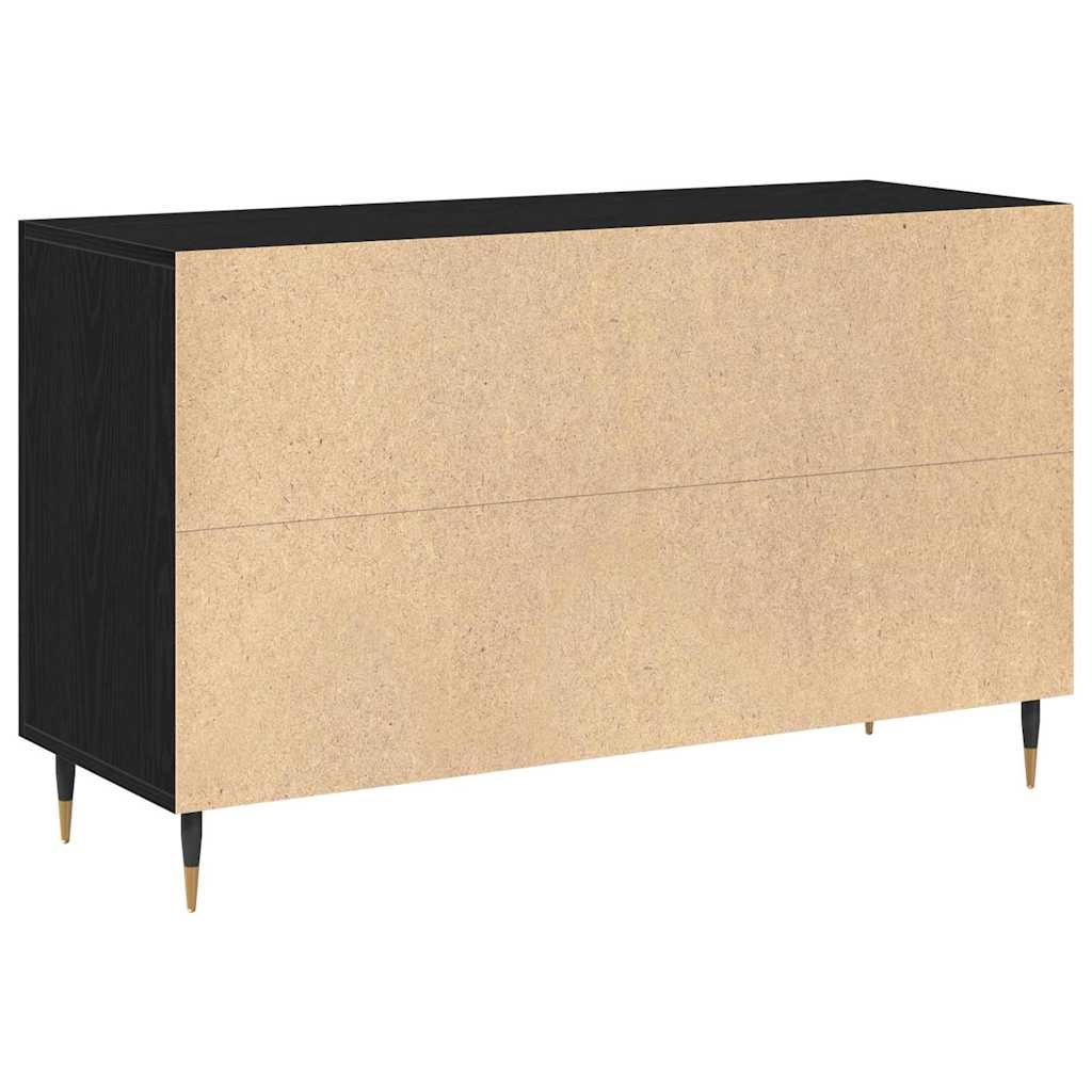 Servírovací Skříň Černý Dub 100 X 36 X 60 Cm Kompozitní Dřevo