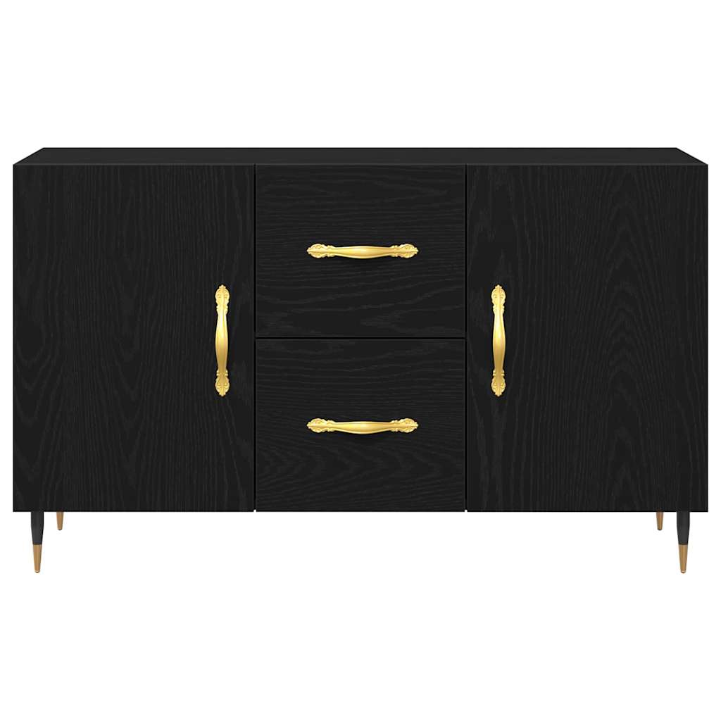 Servírovací Skříň Černý Dub 100 X 36 X 60 Cm Kompozitní Dřevo