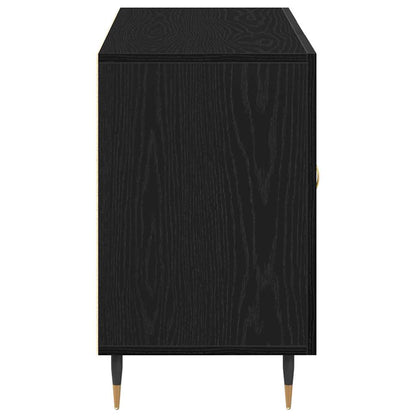 Servírovací Skříň Černý Dub 100 X 36 X 60 Cm Kompozitní Dřevo