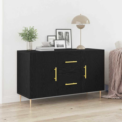 Servírovací Skříň Černý Dub 100 X 36 X 60 Cm Kompozitní Dřevo