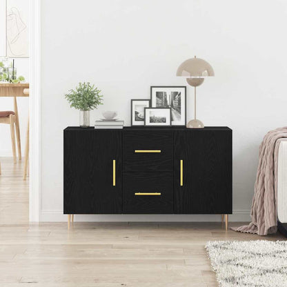 Servírovací Skříň Černý Dub 100 X 36 X 60 Cm Kompozitní Dřevo