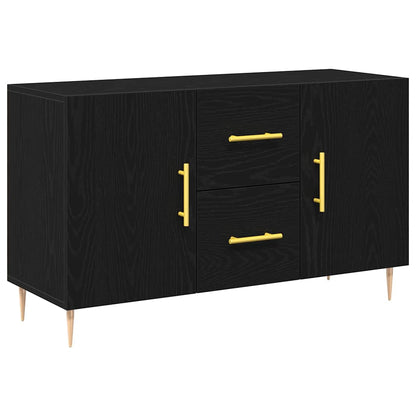 Servírovací Skříň Černý Dub 100 X 36 X 60 Cm Kompozitní Dřevo