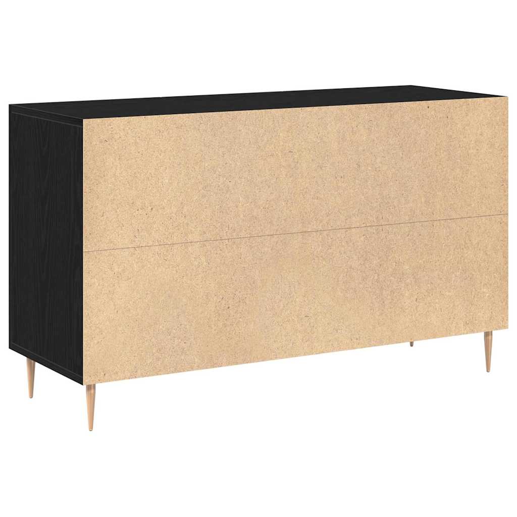 Servírovací Skříň Černý Dub 100 X 36 X 60 Cm Kompozitní Dřevo