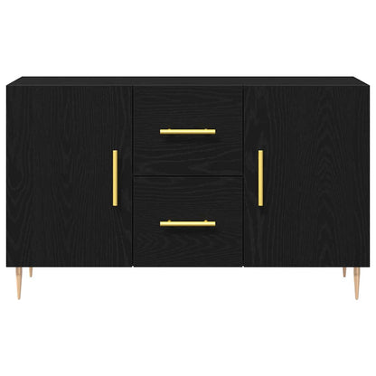 Servírovací Skříň Černý Dub 100 X 36 X 60 Cm Kompozitní Dřevo