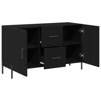 Servírovací Skříň Černý Dub 100 X 36 X 60 Cm Kompozitní Dřevo