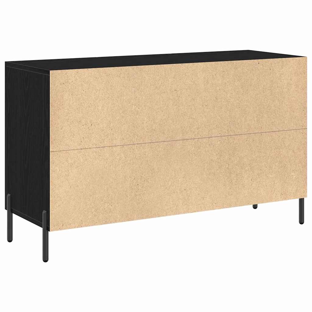 Servírovací Skříň Černý Dub 100 X 36 X 60 Cm Kompozitní Dřevo