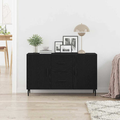 Servírovací Skříň Černý Dub 100 X 36 X 60 Cm Kompozitní Dřevo