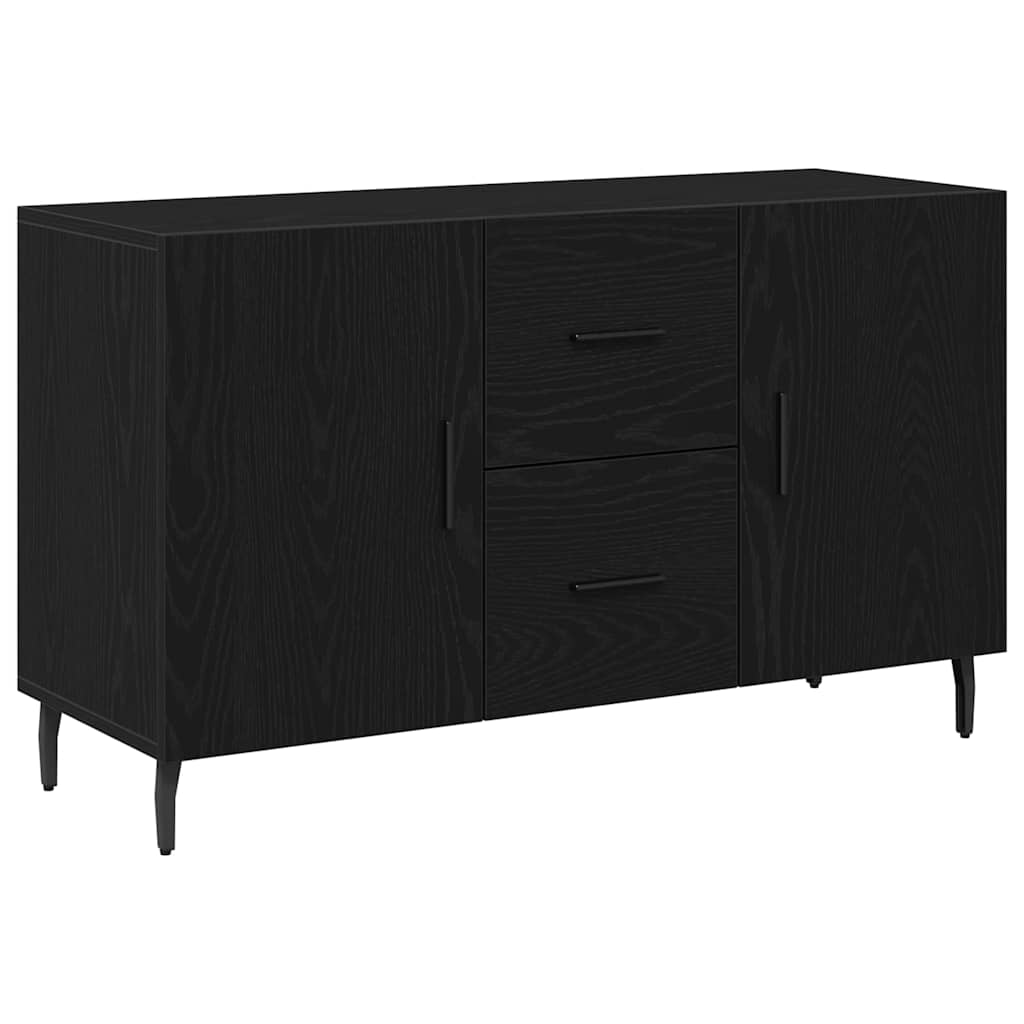 Servírovací Skříň Černý Dub 100 X 36 X 60 Cm Kompozitní Dřevo