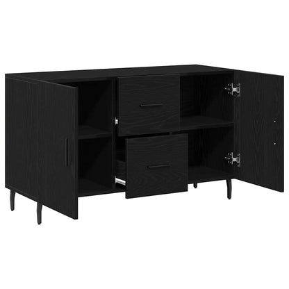 Servírovací Skříň Černý Dub 100 X 36 X 60 Cm Kompozitní Dřevo