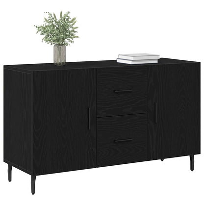 Servírovací Skříň Černý Dub 100 X 36 X 60 Cm Kompozitní Dřevo