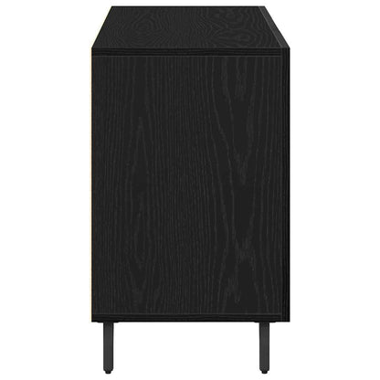Servírovací Skříň Černý Dub 100 X 36 X 60 Cm Kompozitní Dřevo