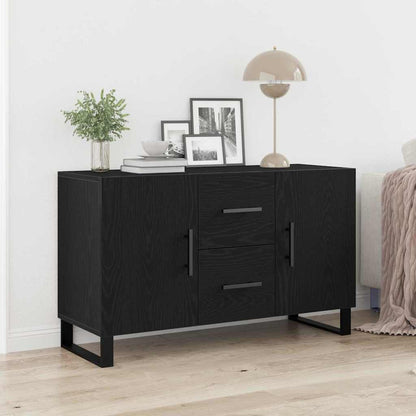 Servírovací Skříň Černý Dub 100 X 36 X 60 Cm Kompozitní Dřevo